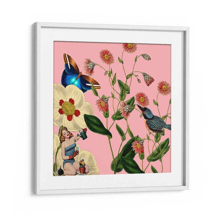 Vibrant BIG FLOWER DREAM, FLORAL FLOWER PAINTINGS showcasing colorful blooms and butterflies to brighten your space.