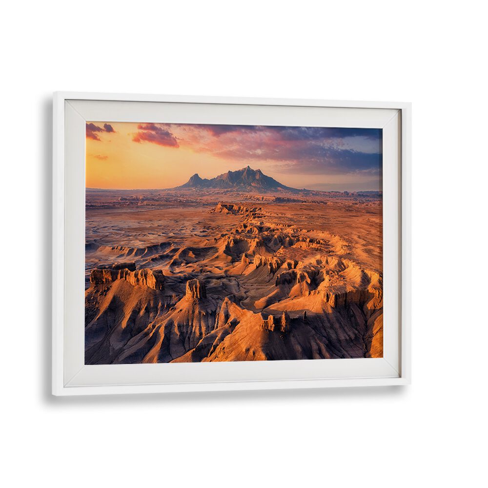 Stunning landscape in a white frame, perfect for your decor—explore GOOD MORNING I, PHOTOGRAPHY PRINTS today!