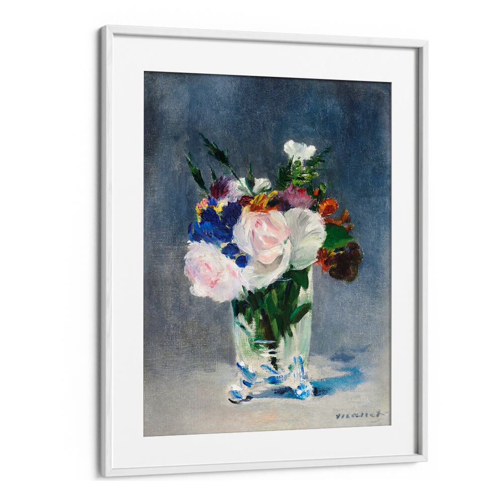 FLOWERS IN A CRYSTAL VASE , VINTAGE PAINTINGS