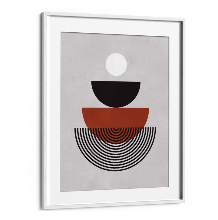 Geometric harmony shines in LINES AND CIRCLES XVIII, BOHO ART PAINTINGS, adding charm to any space.