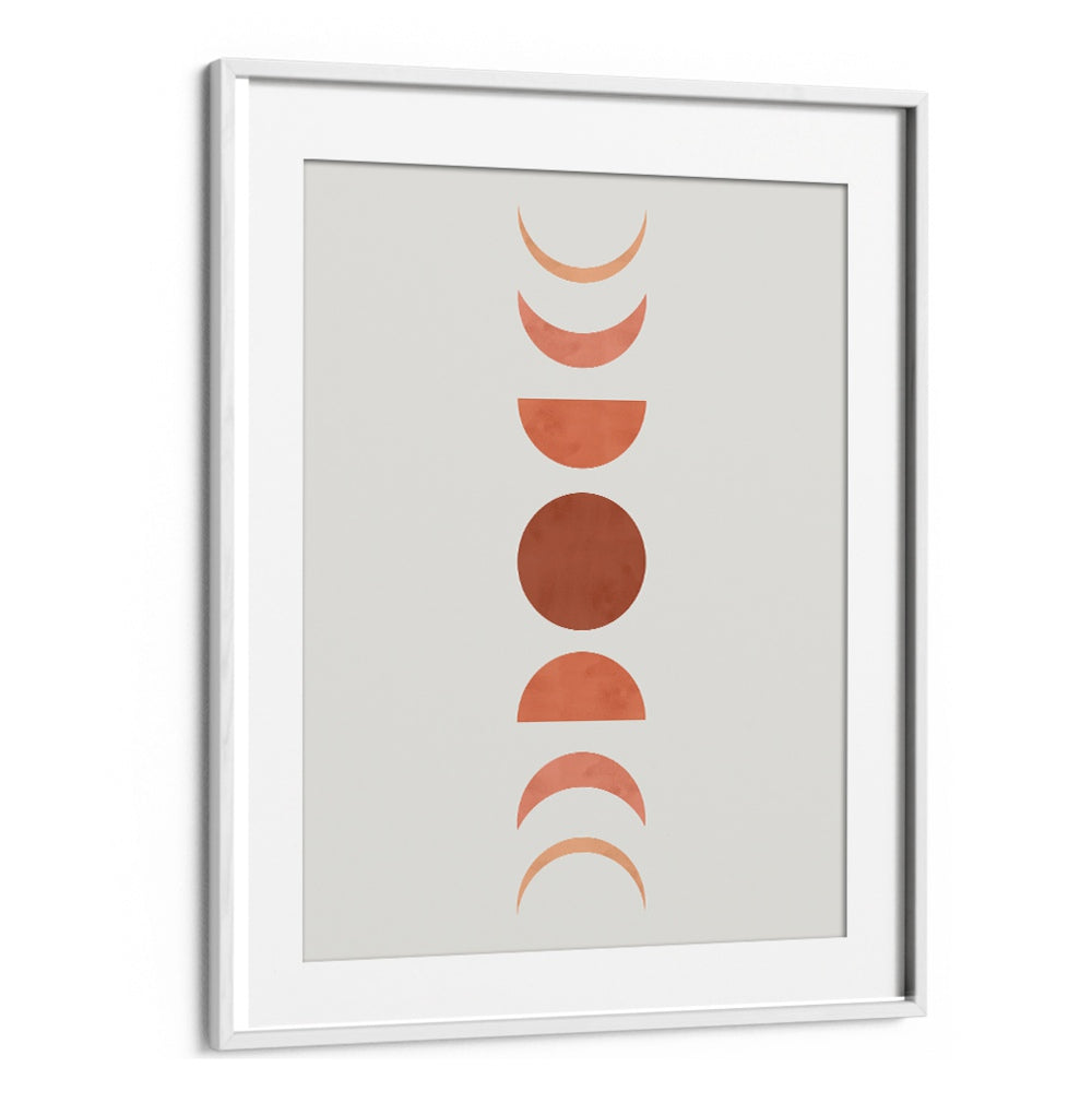Elegant MOON PHASES, BOHO ART PAINTINGS display in warm tones, perfect for lunar enthusiasts and bohemian decor lovers.