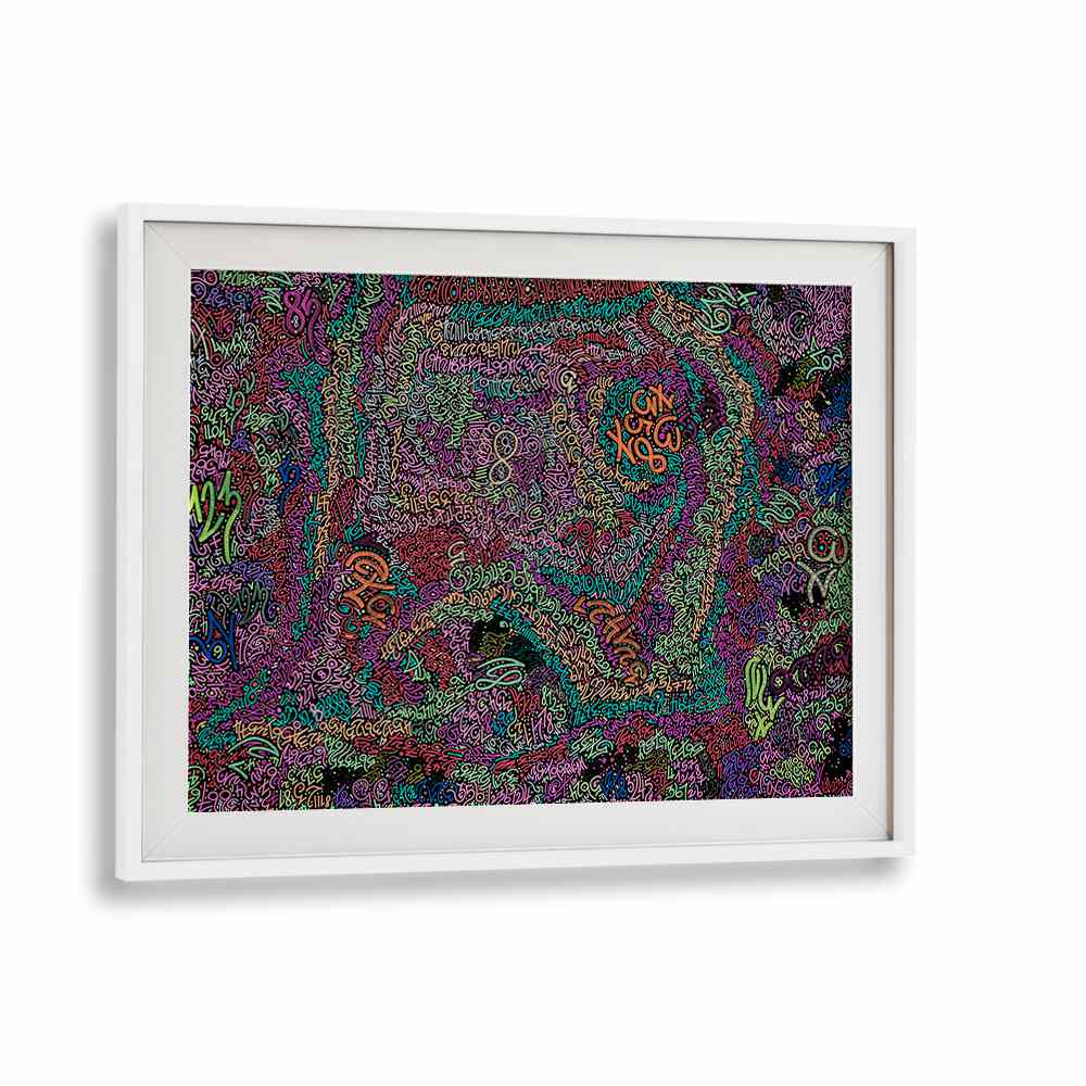Vibrant NEON NUMBERS, DOODLE ART PAINTINGS add a contemporary flair to any space with their imaginative designs.