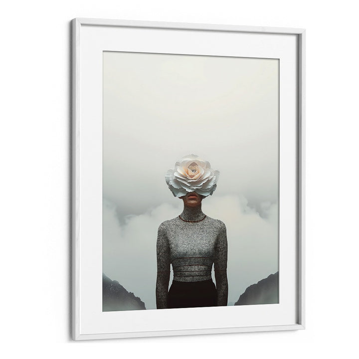 Captivating FLOWER FACE, SURREAL ART PRINTS by Andreas Magnusson blends nature and imagination in stunning detail.