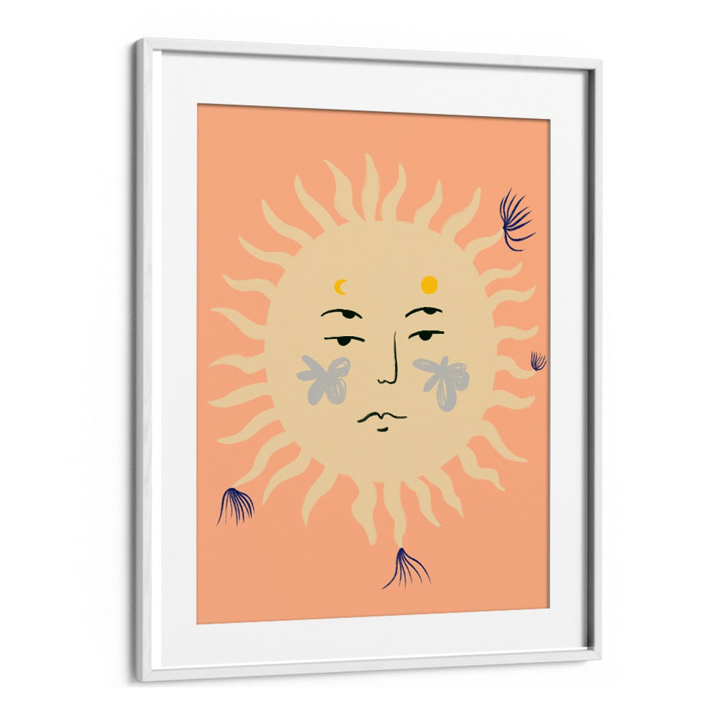 Vibrant PINK SUN art print, perfect for adding color and modern artistry to any living space.
