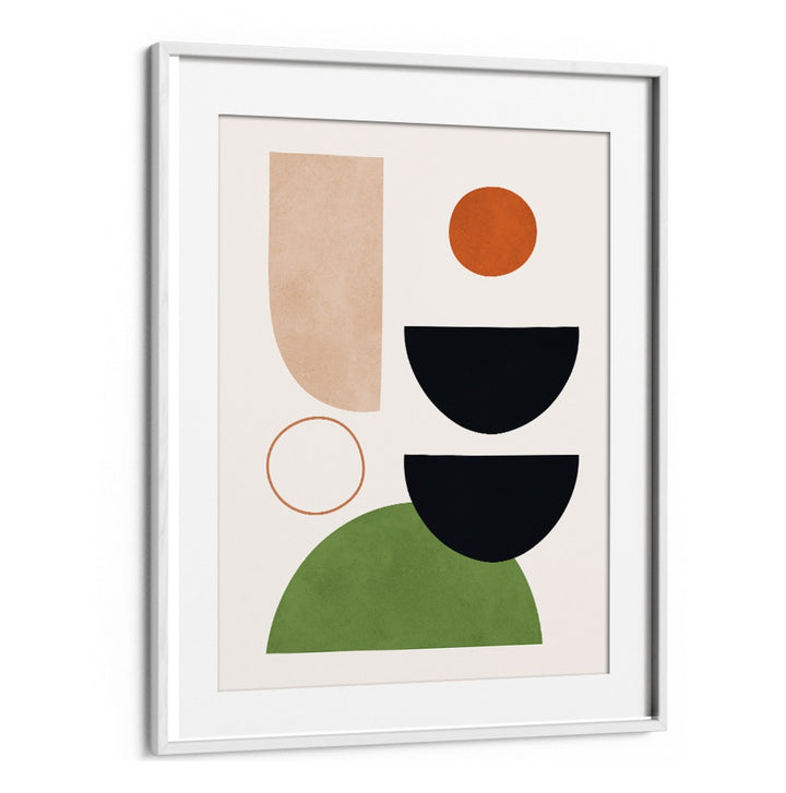 Stylish EXPRESSIVE CIRCLES X, BOHO ART PAINTINGS featuring a modern design with geometric shapes and earthy tones.