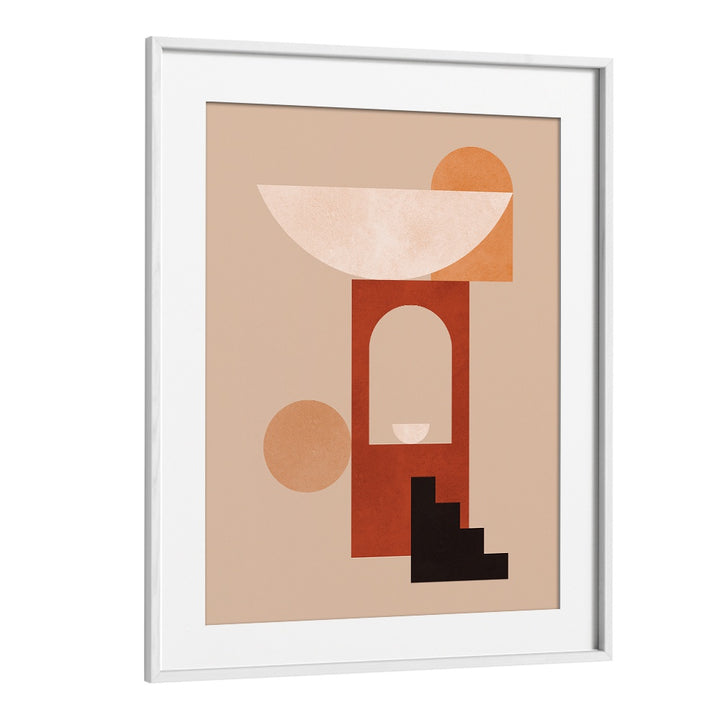 Stylish GEOMETRIC COMPOSITION II, BOHO ART PAINTINGS featuring modern shapes, perfect for contemporary decor.