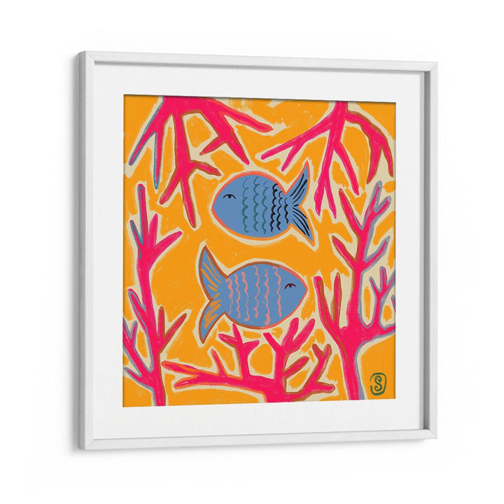 Vibrant PISCES III, ZODIAC poster featuring artistic fish design, perfect for astrology lovers. Ideal for your space!
