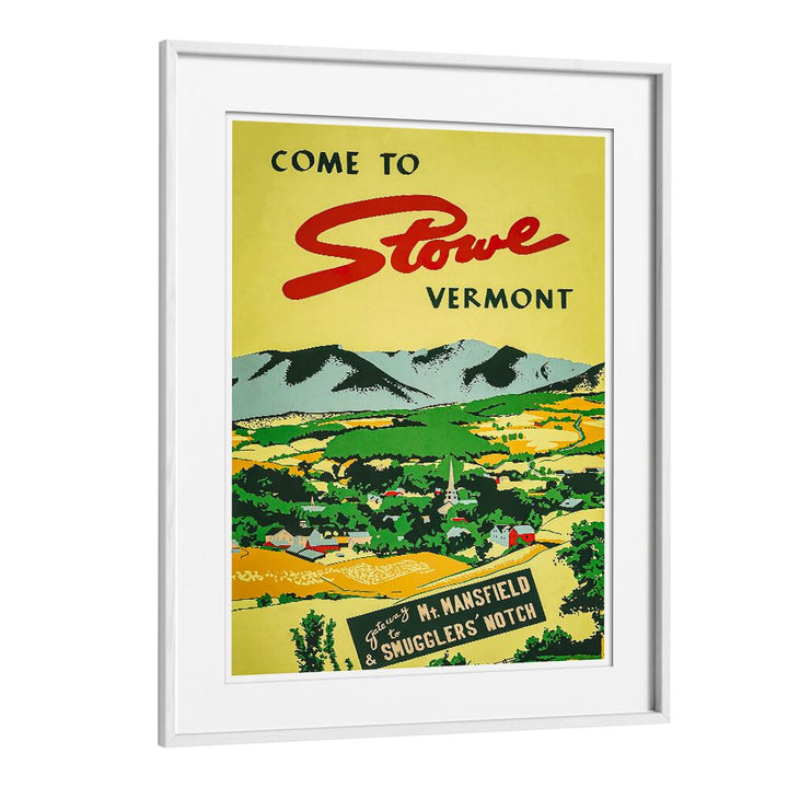 Stunning Vermont Vintage Travel Posters showcasing the charm of Stowe's landscapes and heritage for home decor.