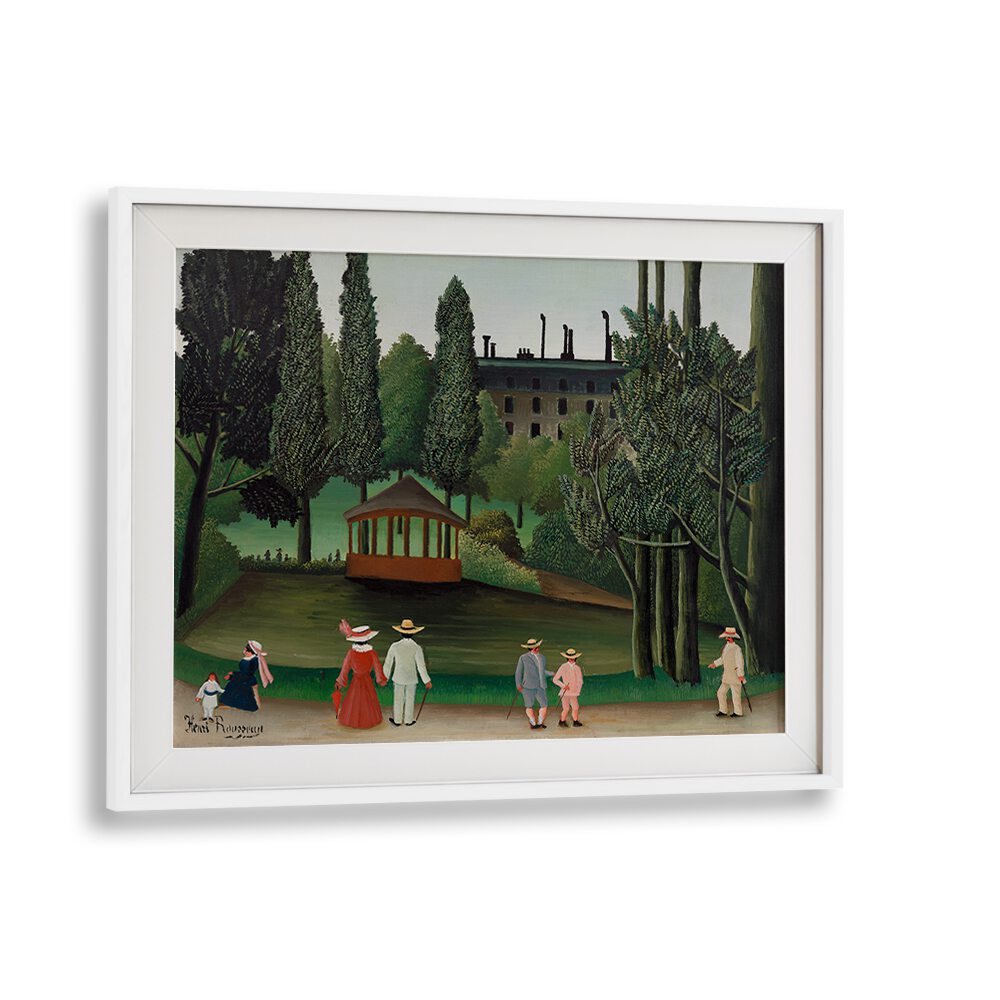 VIEW OF MONTSOURIS PARK , VINTAGE PAINTINGS