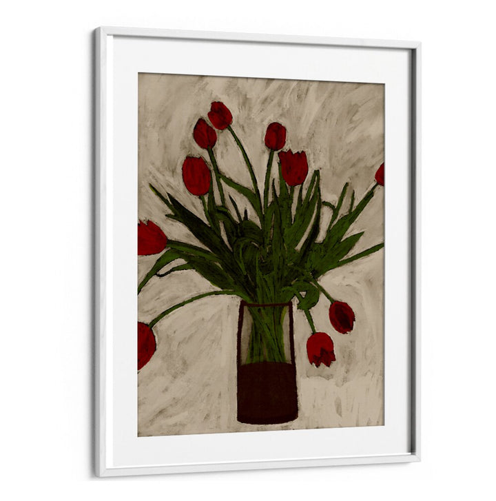 Vibrant BOUQUET OF TULIPS, FLORAL FLOWER PAINTINGS brightens any space with elegance and color. Perfect for gifts!