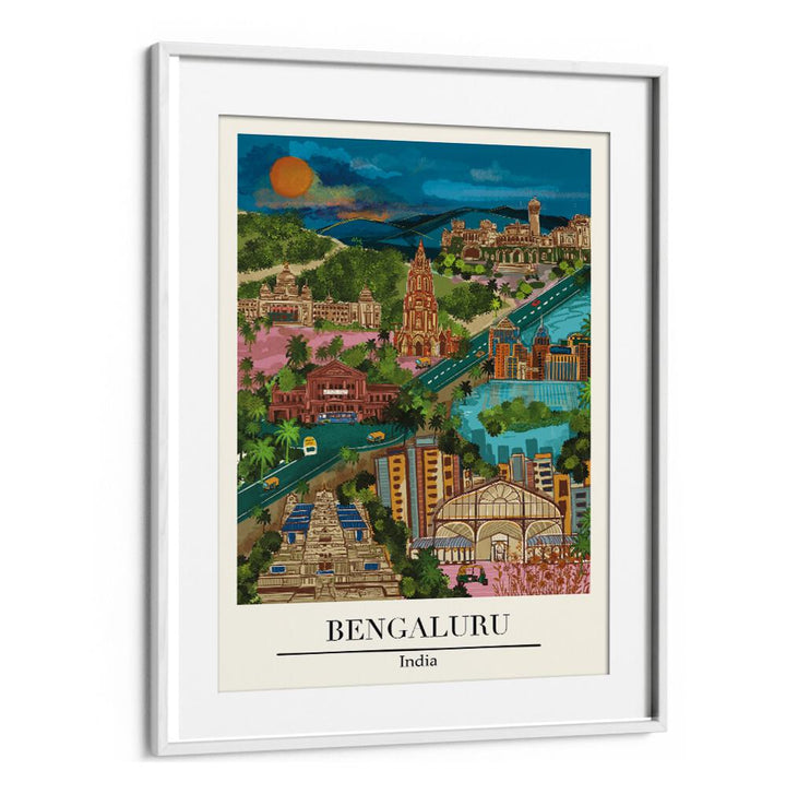 Vibrant Bengaluru Travel Posters by Saumya Agarwal showcasing the city's culture and energy in stunning artwork.
