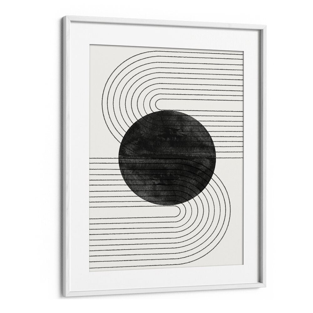 Stylish DEEP BLACK BALANCE VI, BOHO ART PAINTINGS from The Miuus Studio, featuring captivating abstract design.