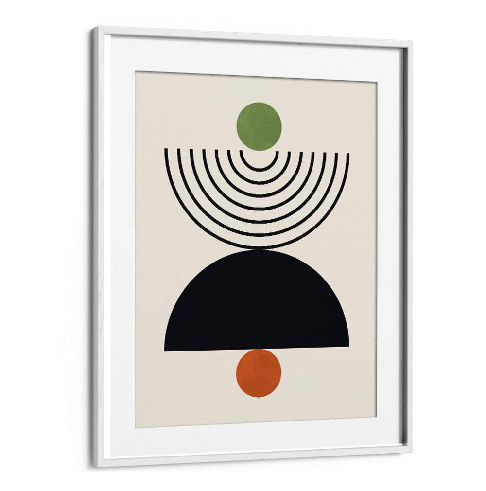 Discover LINES AND CIRCLES XXV, BOHO ART PAINTINGS, a striking blend of shapes and colors for modern decor.