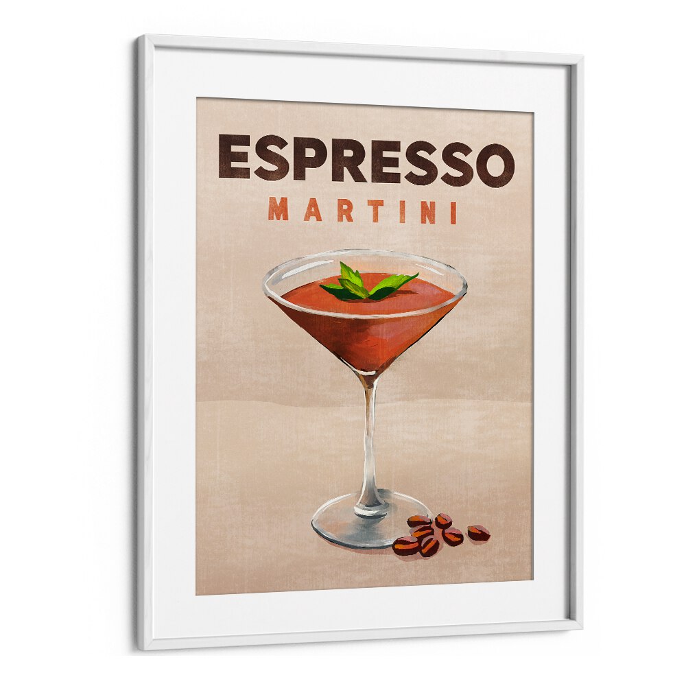 Stylish Espresso Martini bar art, perfect for transforming your café decor into a chic nightlife statement.