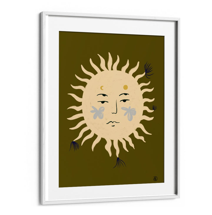 Stylish OLIVE SUN, ZODIAC poster, perfect for enhancing any living space with mystical artistry.