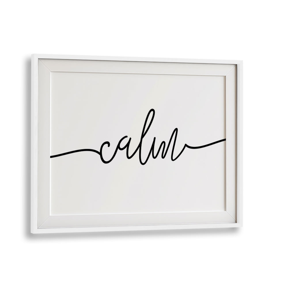 CALM, QUOTES typography poster for relaxation, enhancing focus, and creating a serene environment. Perfect for tranquility.
