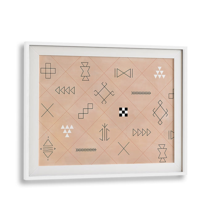 Stunning SYMBOLS, BOHO ART PAINTINGS featuring geometric designs, perfect for modern decor by Elena Ristova.