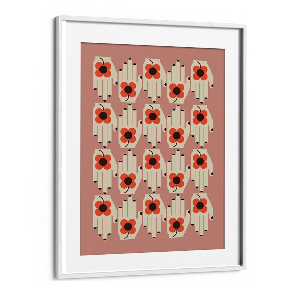 Vibrant FLOWER IN THE HAND, FLORAL FLOWER PAINTINGS showcasing botanical art for your home decor.