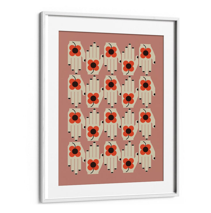 Vibrant FLOWER IN THE HAND, FLORAL FLOWER PAINTINGS showcasing botanical art for your home decor.