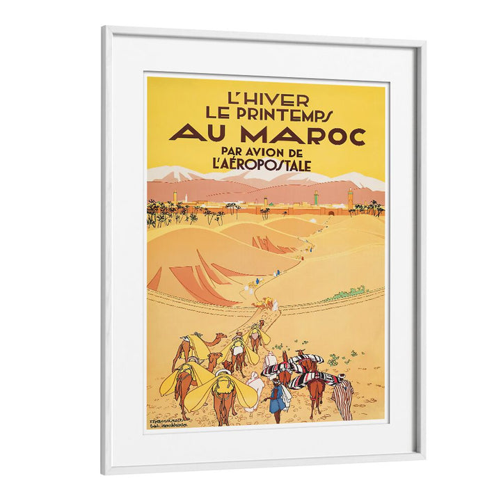 Explore the charm of AVIATION AEROPOSTALE, VINTAGE TRAVEL POSTERS with this vibrant Moroccan travel art piece.