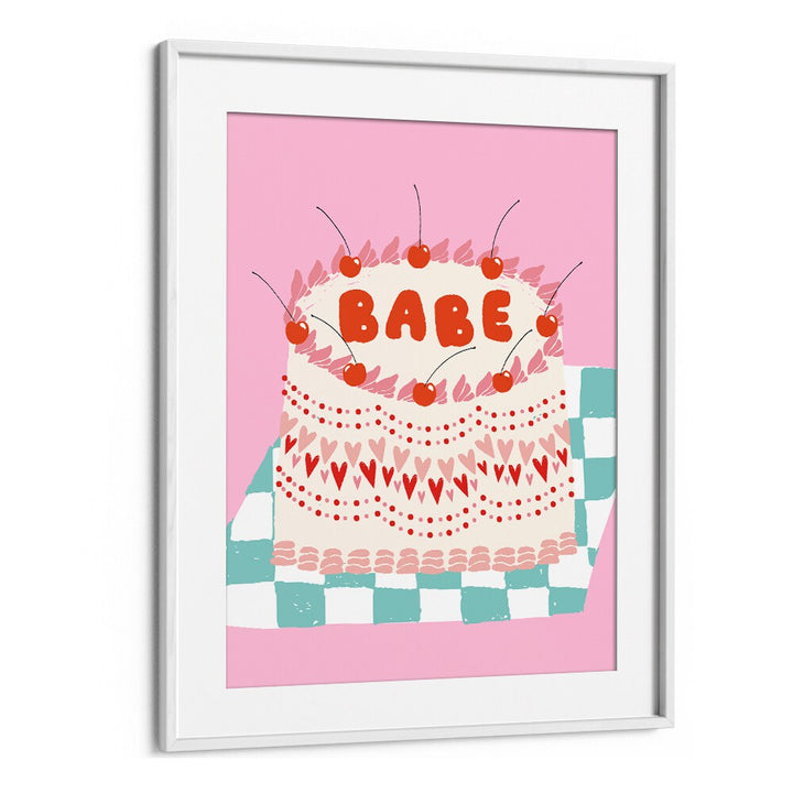 Whimsical CAKE, FASHION POSTERS featuring a colorful cake design to elevate your space with style and charm.