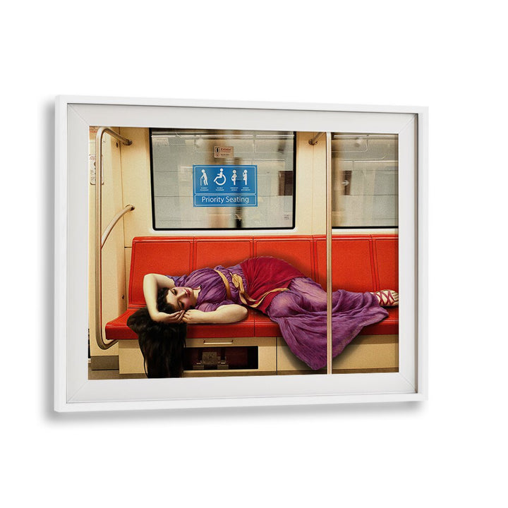 Dikhotomy's PRIORITY SEATING, ALTERED ART PRINTS showcases modern creativity in a striking subway scene.