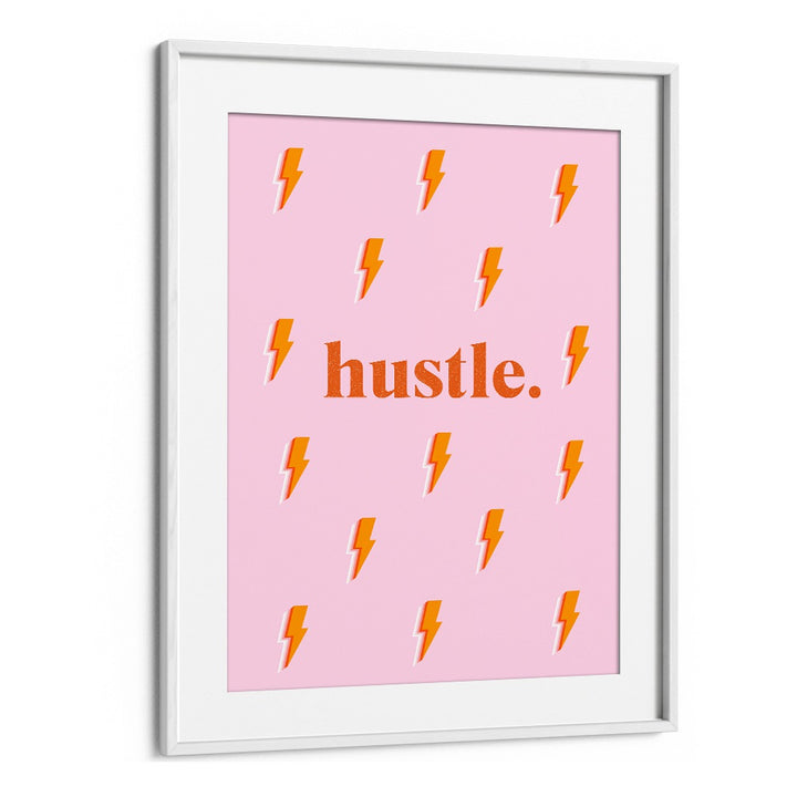 Elevate your decor with HUSTLE, FASHION POSTERS featuring vibrant lightning designs, perfect for home or office.