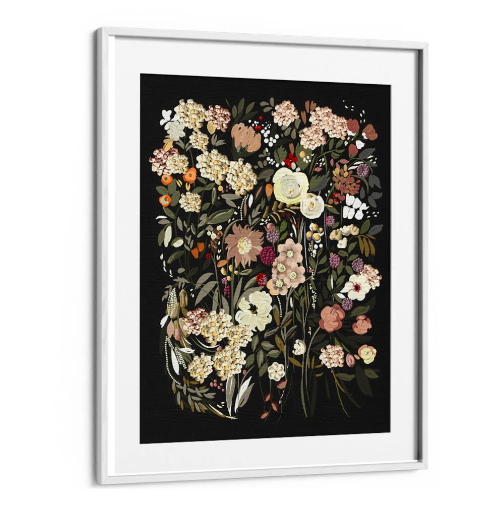 Stunning BLACK BOUQUET, FLORAL FLOWER PAINTINGS featuring rich hues, perfect for elevating any space's elegance.