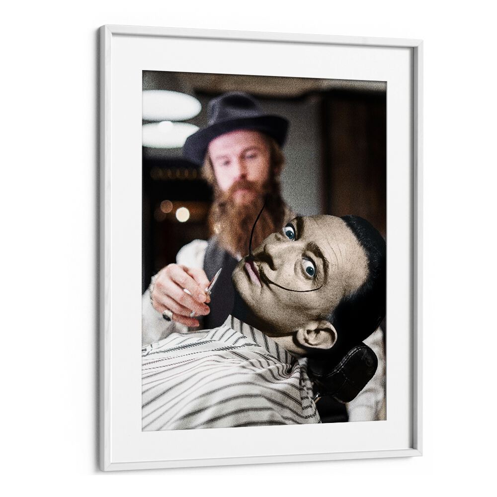 Whimsical MY MOUSTACHE, ALTERED ART PRINTS by Dikhotomy adds unique charm to any space, perfect for conversation starters.