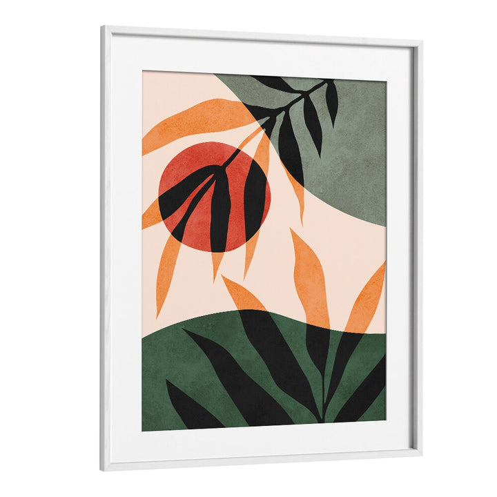 Vibrant LEAVES II, BOHO ART PAINTINGS showcasing abstract watercolor designs, perfect for a serene home decor.