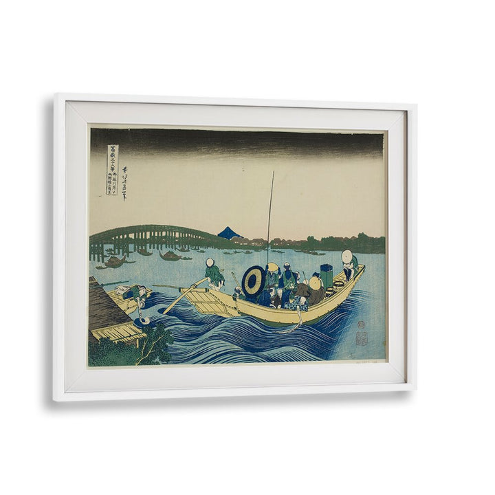 SUNSET OVER THE RYOGOKU BRIDGE  , VINTAGE PAINTINGS