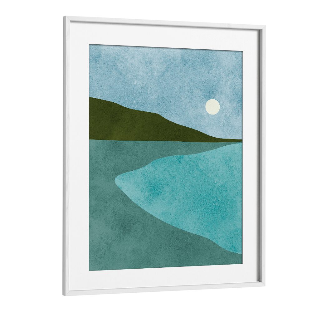Modern decor shines with WATERCOLOR III, LANDSCAPE PAINTINGS, featuring serene nature in abstract hues.