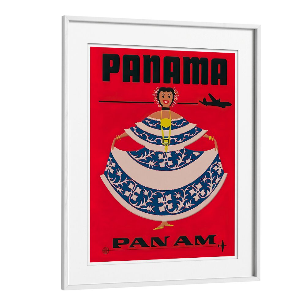 Colorful PANAMA, VINTAGE TRAVEL POSTERS showcase vibrant culture and adventure, capturing the essence of Panama's charm.