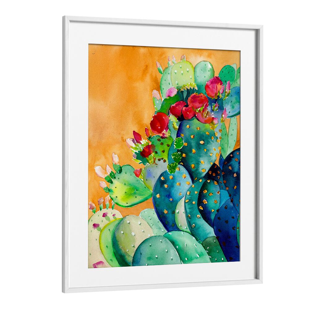 CACTUS GARDEN , FLORAL FLOWER PAINTINGS