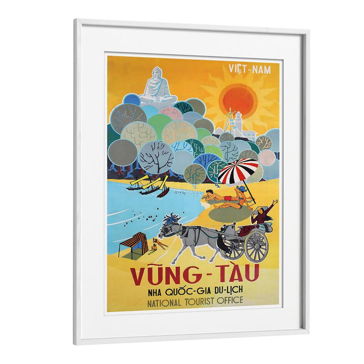 VUNG-TAU, VINTAGE TRAVEL POSTERS showcase vibrant designs of Vietnam's sunlit shores, perfect for nostalgic wall art.