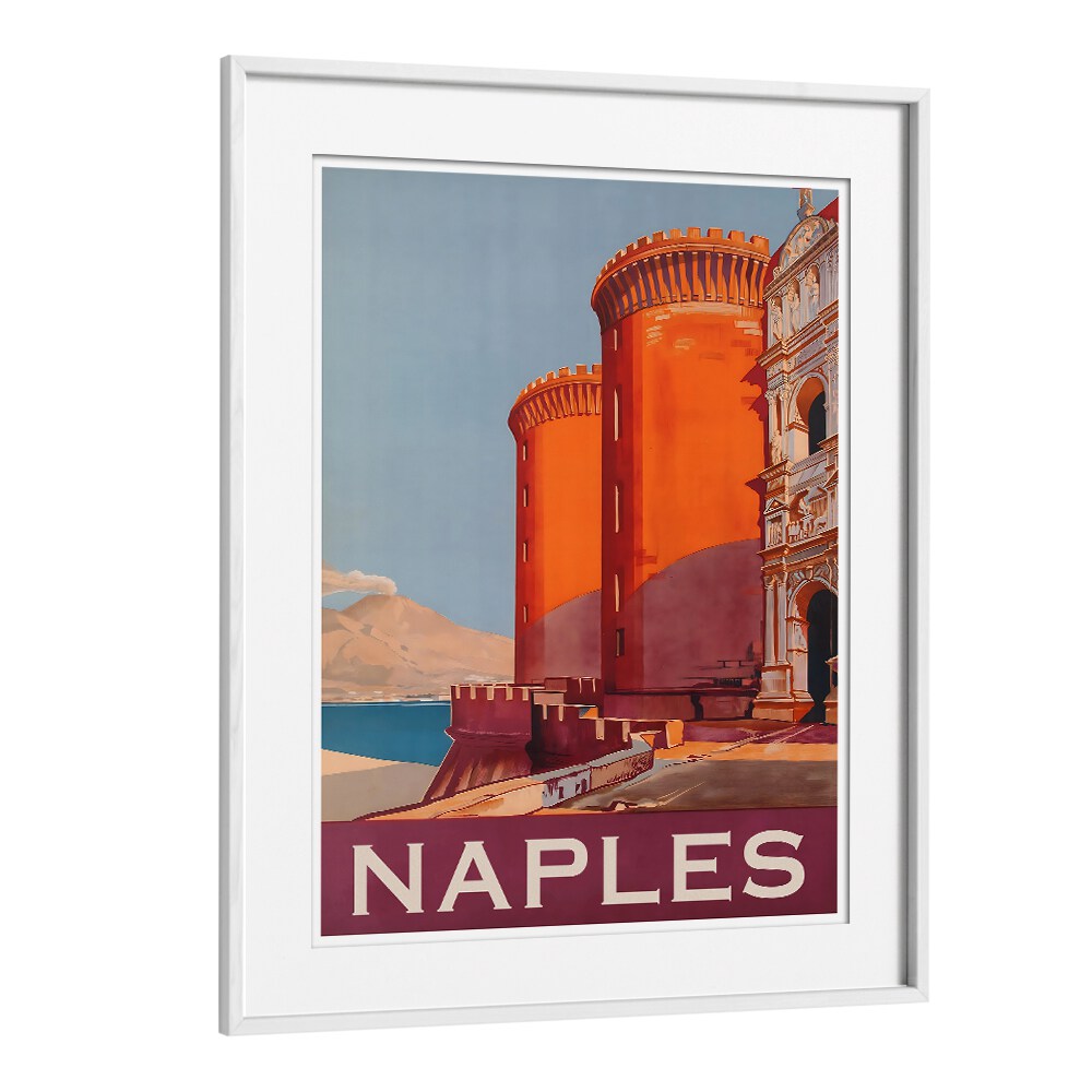 Stunning NAPLES, VINTAGE TRAVEL POSTERS showcasing iconic architecture, perfect for home or office decor.