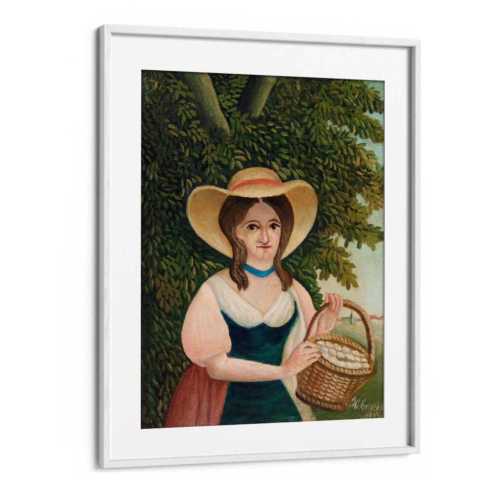 WOMAN WITH BASKET (1905–1910) , VINTAGE PAINTINGS