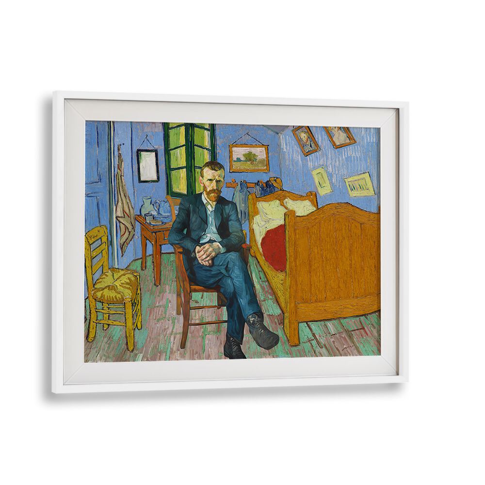VINCENT'S ROOM, ALTERED ART PRINTS captures a vibrant, contemporary take on Van Gogh's iconic essence by Dikhotomy.