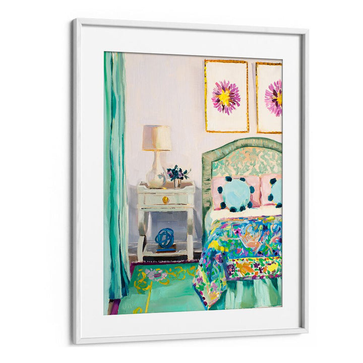 Stylishly decorate with MARY ELLEN'S BEDROOM, FASHION POSTERS, featuring vibrant abstract art and chic decor.