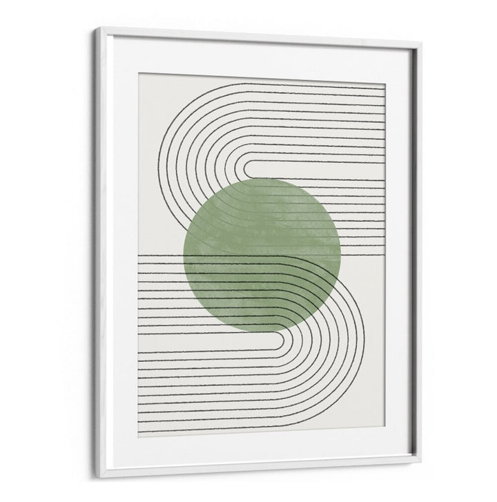 Stylish GREEN BALANCE NO.V, BOHO ART PAINTINGS, featuring abstract design with soothing green tones to enhance your decor.