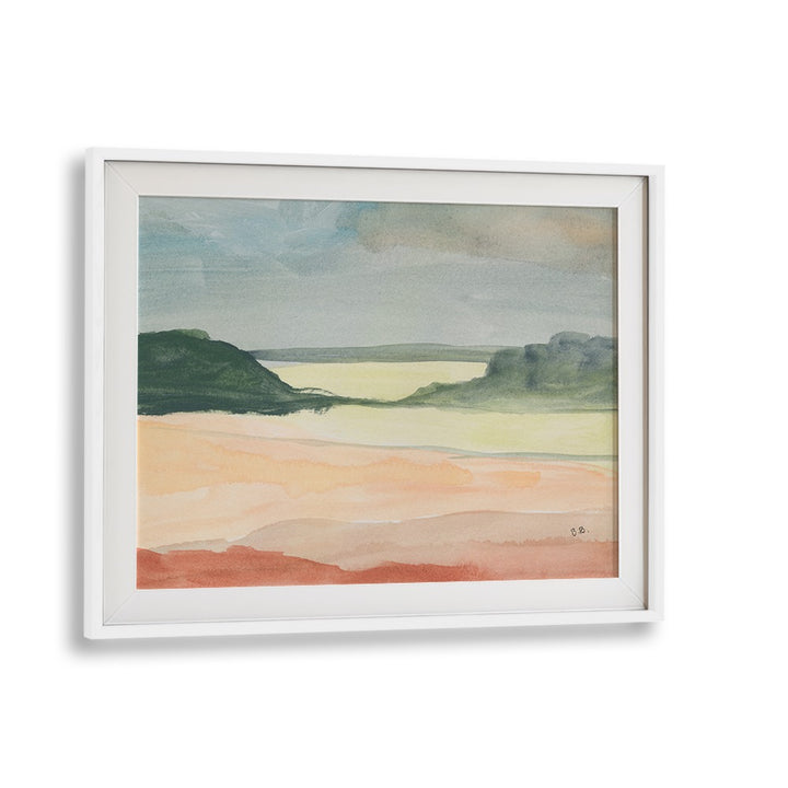 Breathtaking ARID LAND I, LANDSCAPE PAINTINGS, showcasing captivating barren landscapes in a stunning framed print.