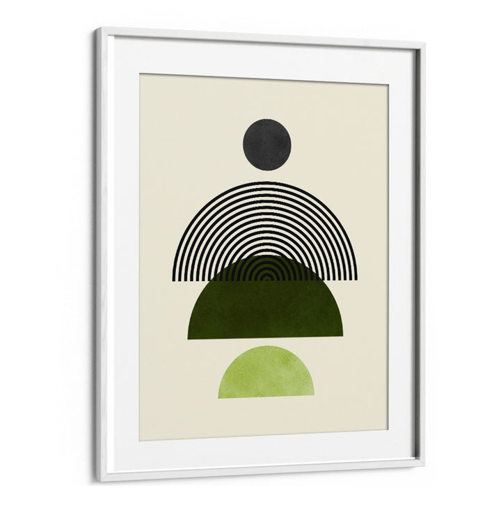 Stylish LINES AND CIRCLES IV, BOHO ART PAINTINGS featuring geometric shapes and earthy tones for modern decor.