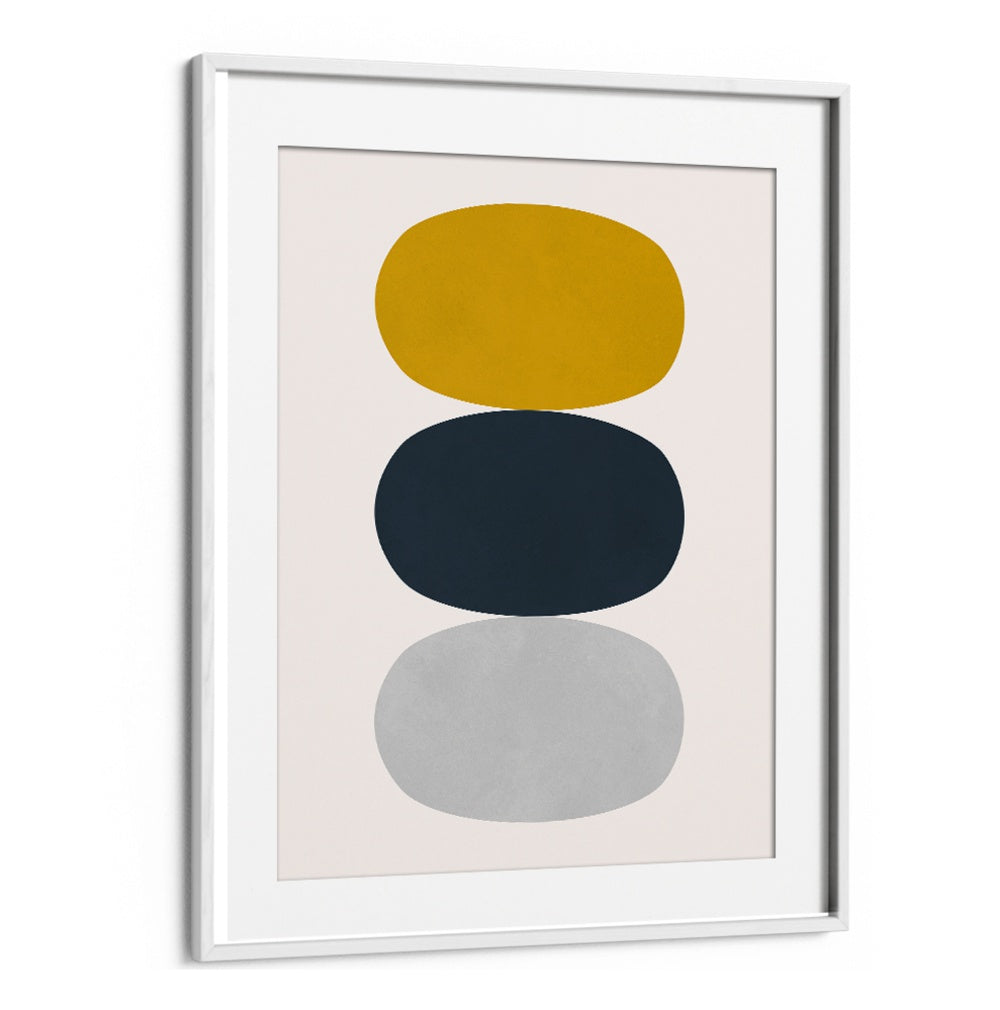 Elegant OVALS IN BALANCE II, GEOMETRIC ART PRINTS featuring vibrant colors, perfect for modern decor.