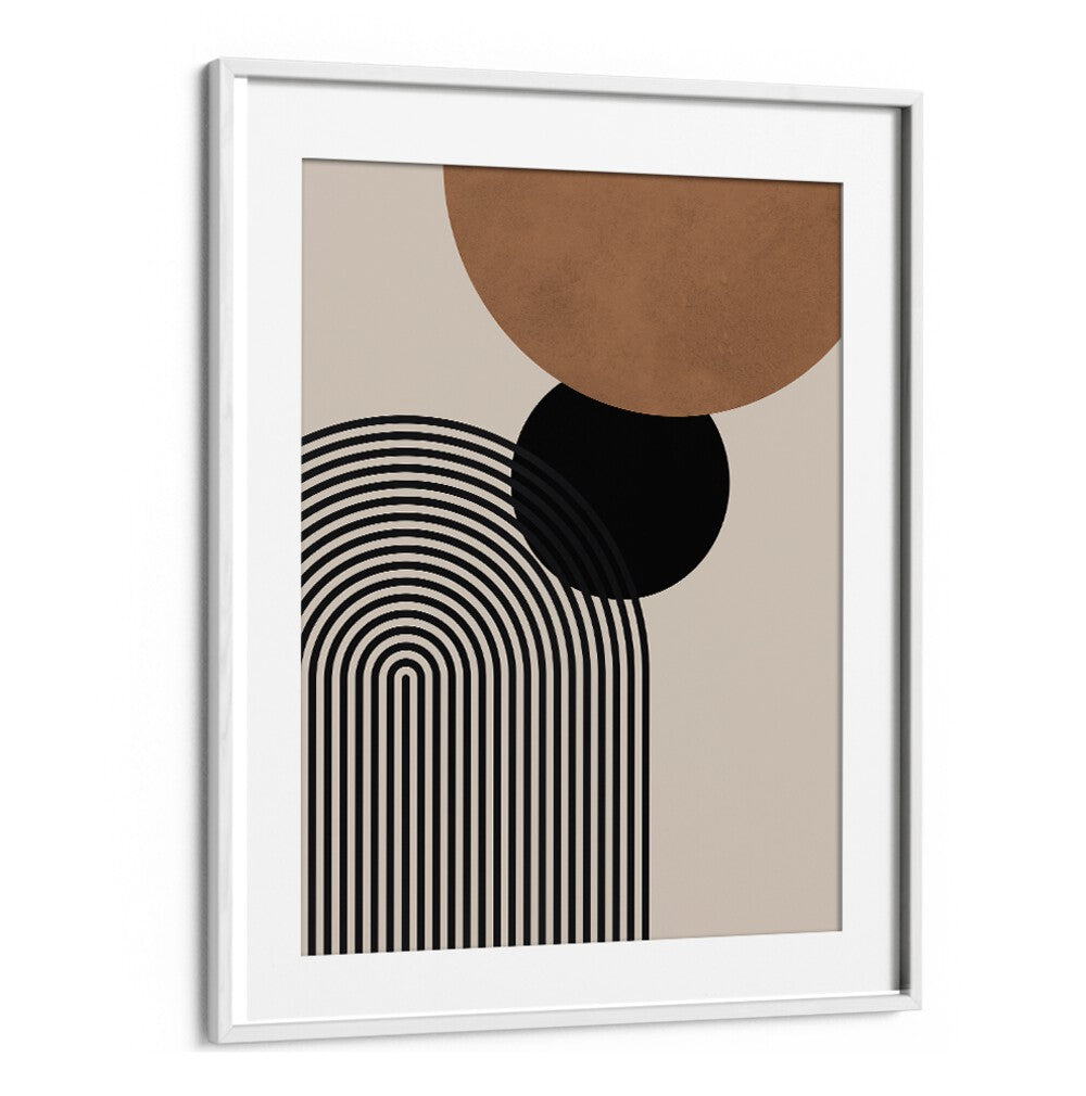 Stylish COMPOSITION IV, BOHO ART PAINTINGS featuring unique lines and circles, perfect for enhancing your space.