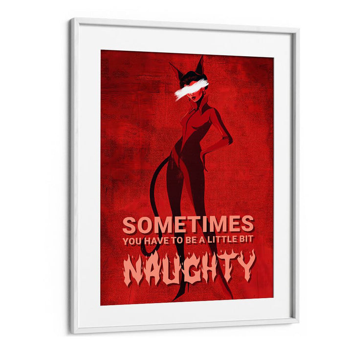 Vibrant "BE A LITTLE BIT NAUGHTY, FASHION POSTERS" wall art by Andreas Magnusson adds playful charm to decor.