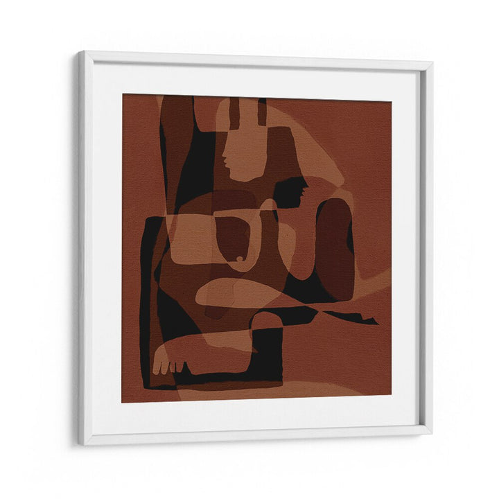 Stylish UNFOLDING V, BOHO ART PAINTINGS featuring earthy tones, perfect for enhancing modern interior decor.