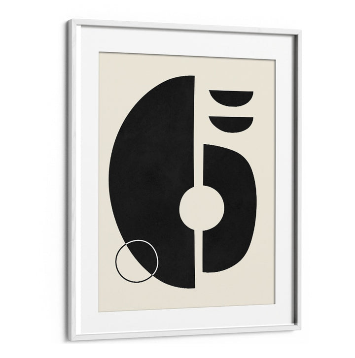 Stylish black and white design featuring bold shapes, part of the EXPRESSIVE II, GEOMETRIC ART PRINTS collection.