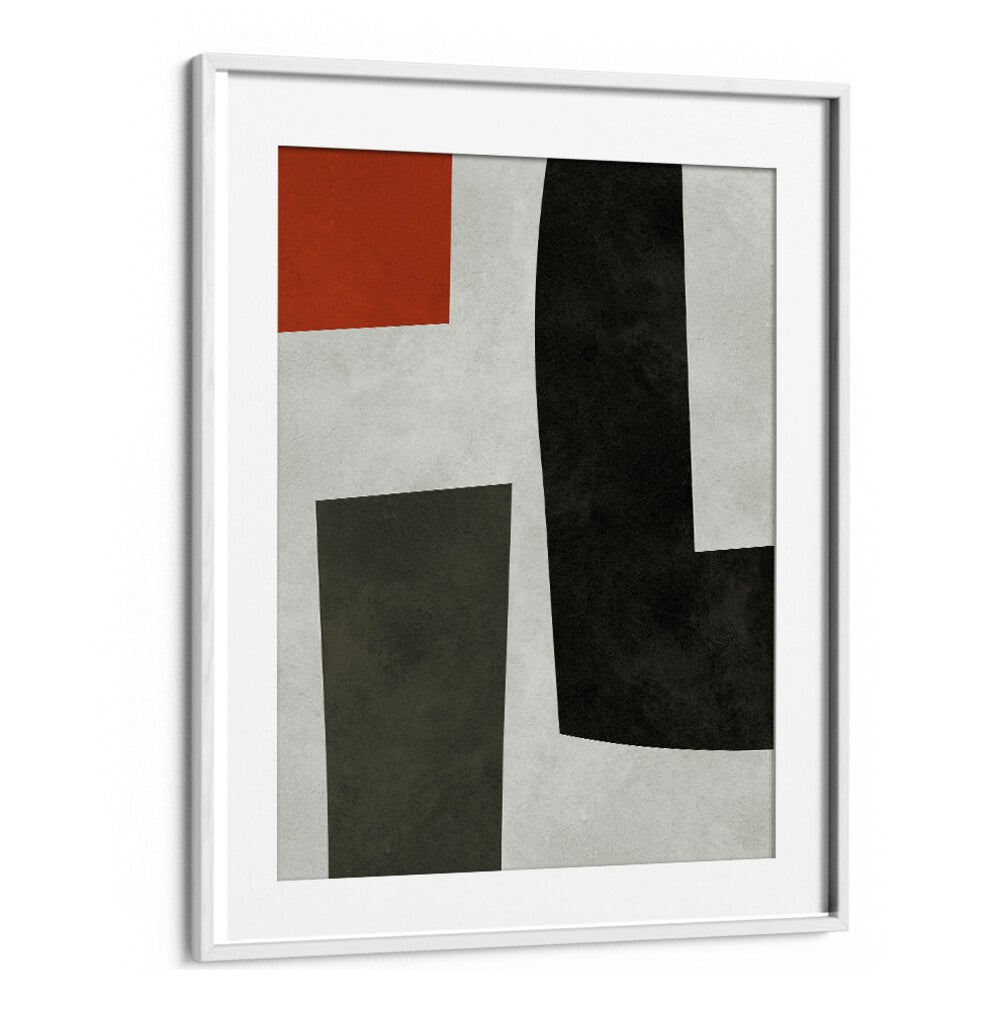 Stylish MODERN SHAPES V, GEOMETRIC ART PRINTS showcase contemporary design with bold colors and unique shapes.