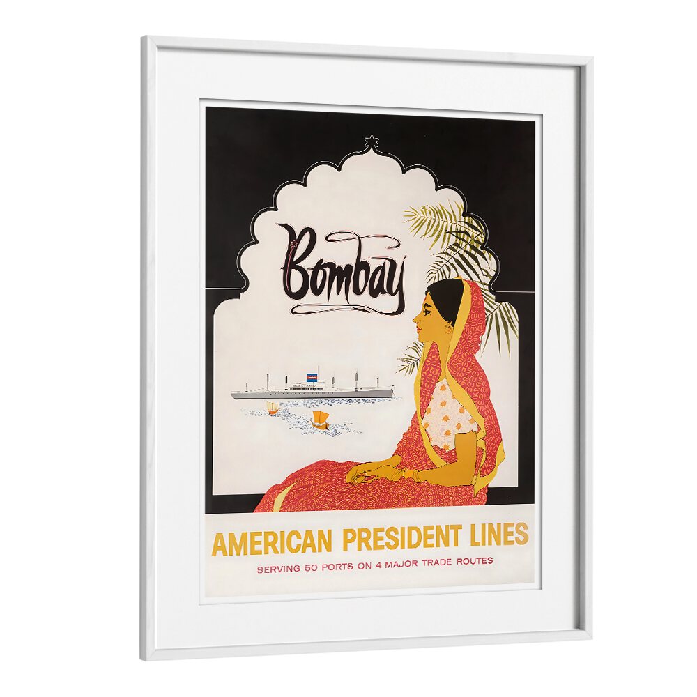 Elegant BOMBAY Vintage Travel Posters featuring vibrant art, perfect for enhancing your living space and nostalgia.