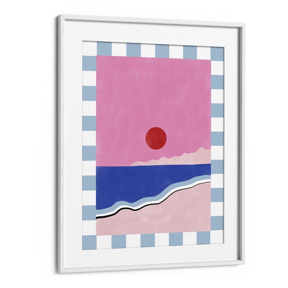 Stunning PINK SKY, LANDSCAPE PAINTINGS by Elena Ristova, perfect for enhancing your decor with vibrant nature art.